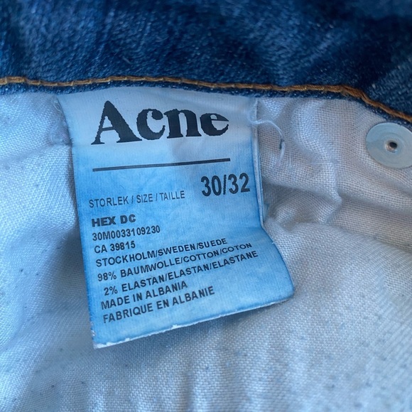 Acne Jeans Hex DC Fade Denim Size 30/32 - Picture 11 of 12
